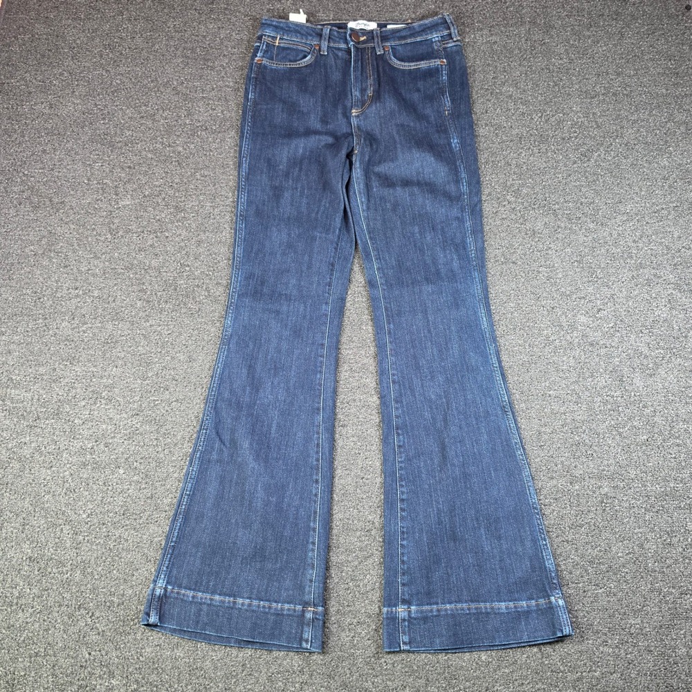 Wrangler Retro Bailey High Rise Trouser Jeans Vanessa Womens 27x34 Flared NEW - Picture 2 of 8